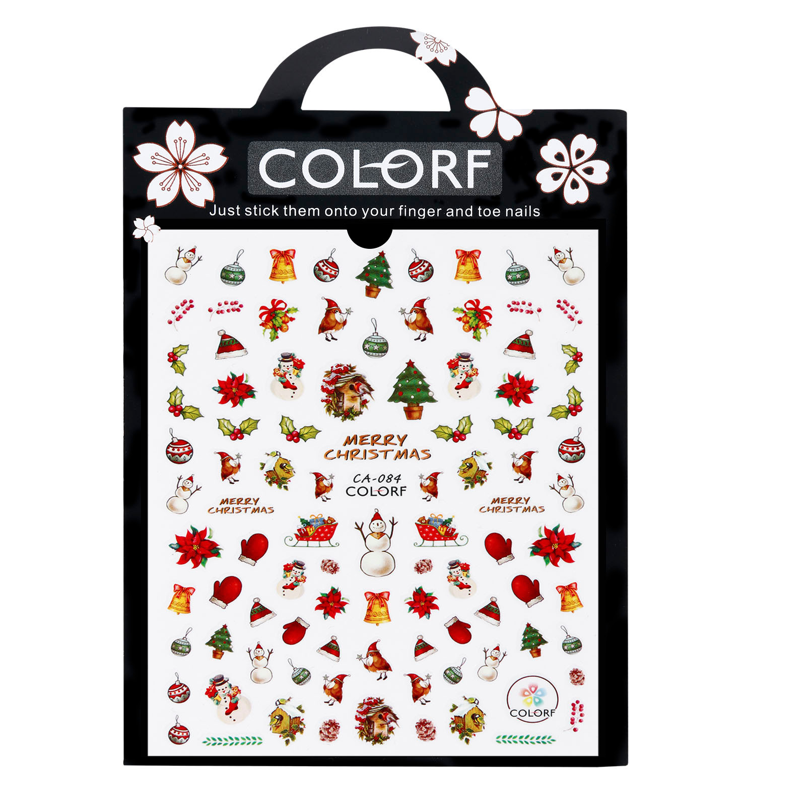 HERMA Christmas Tree Stickers - 48 Self-Adhesive Matte Paper Labels For Holiday Crafts & Gifts