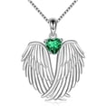 thumbnail image 1 of YATLTE Angel Wings Necklace, 925 Sterling Silver Jewelry Guardian Angel Wings Pendant Necklace, Birthstone Necklace Jewelry for Women, Christmas Jewelry Gifts, 1 of 7