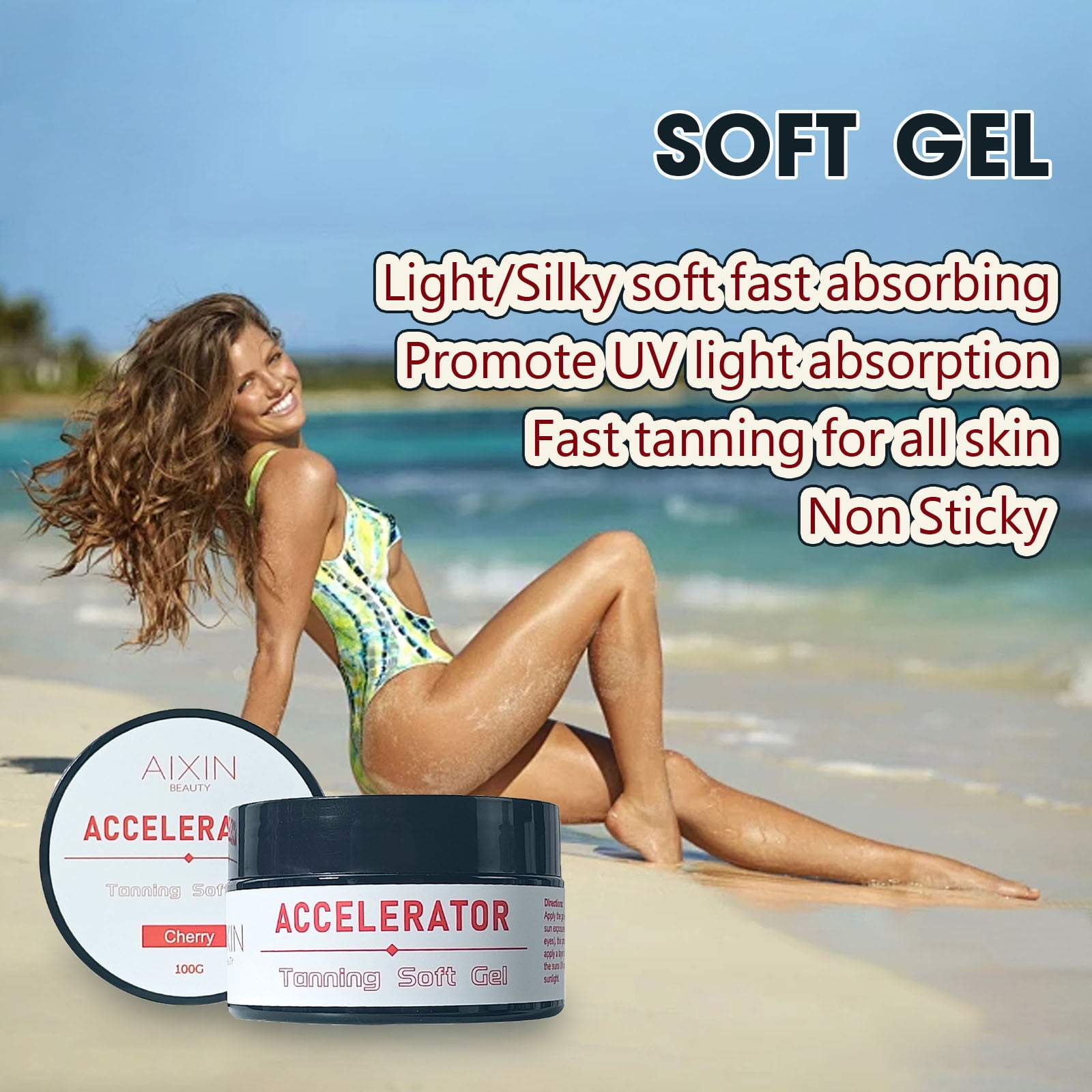 YATLTE Beauty Tanning Cream, Extreme Dark Intensive Tanning Luxe Gel