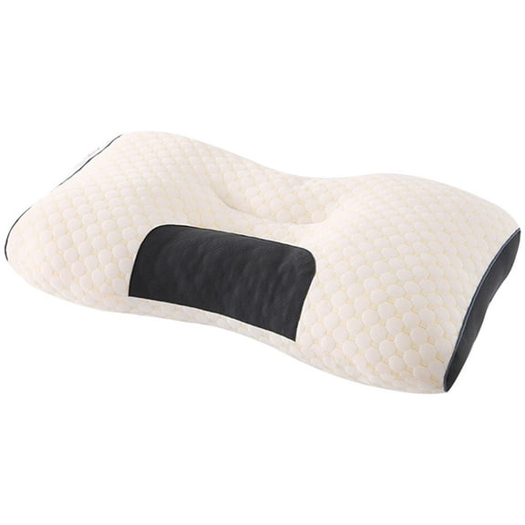YATLTE Cervical Support Pillow, for Neck, Shoulder and Back Pain Relief, Ergonomic Orthopedic Contour Fiber Pillow for Back and Side Sleepers