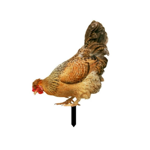 YATLTE Garden Chicken Stakes, Rooster Decorative Garden Stakes, Yard Outdoor Arts Lawn Hen Inserts for Outdoor Gardens Backyards Lawns Chicken Garden Decor
