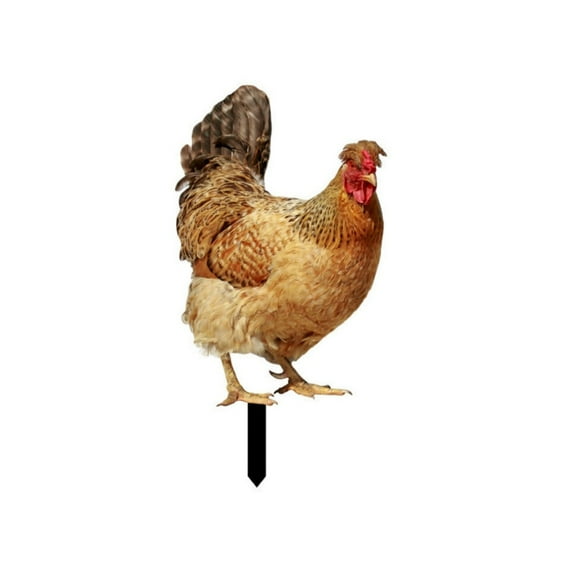 YATLTE Garden Chicken Stakes, Rooster Decorative Garden Stakes, Yard Outdoor Arts Lawn Hen Inserts for Outdoor Gardens Backyards Lawns Chicken Garden Decor