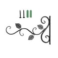 thumbnail image 1 of YATLTE Hanging Plant Bracket, Heavy Duty Metal Plant Hangers Outdoor or Indoor with Screws, for Home Decor Bird Feeders Lanterns Wind Chimes Decorative, 1 of 2