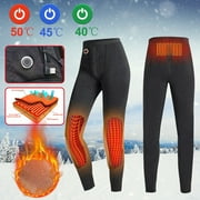 YATLTE Heated Pants for Men, Heated Base Layer Pants, Battery & Charger Included, Fast Heating Thermal Underwear Pants, Adjustable Temperature, USB Electric
