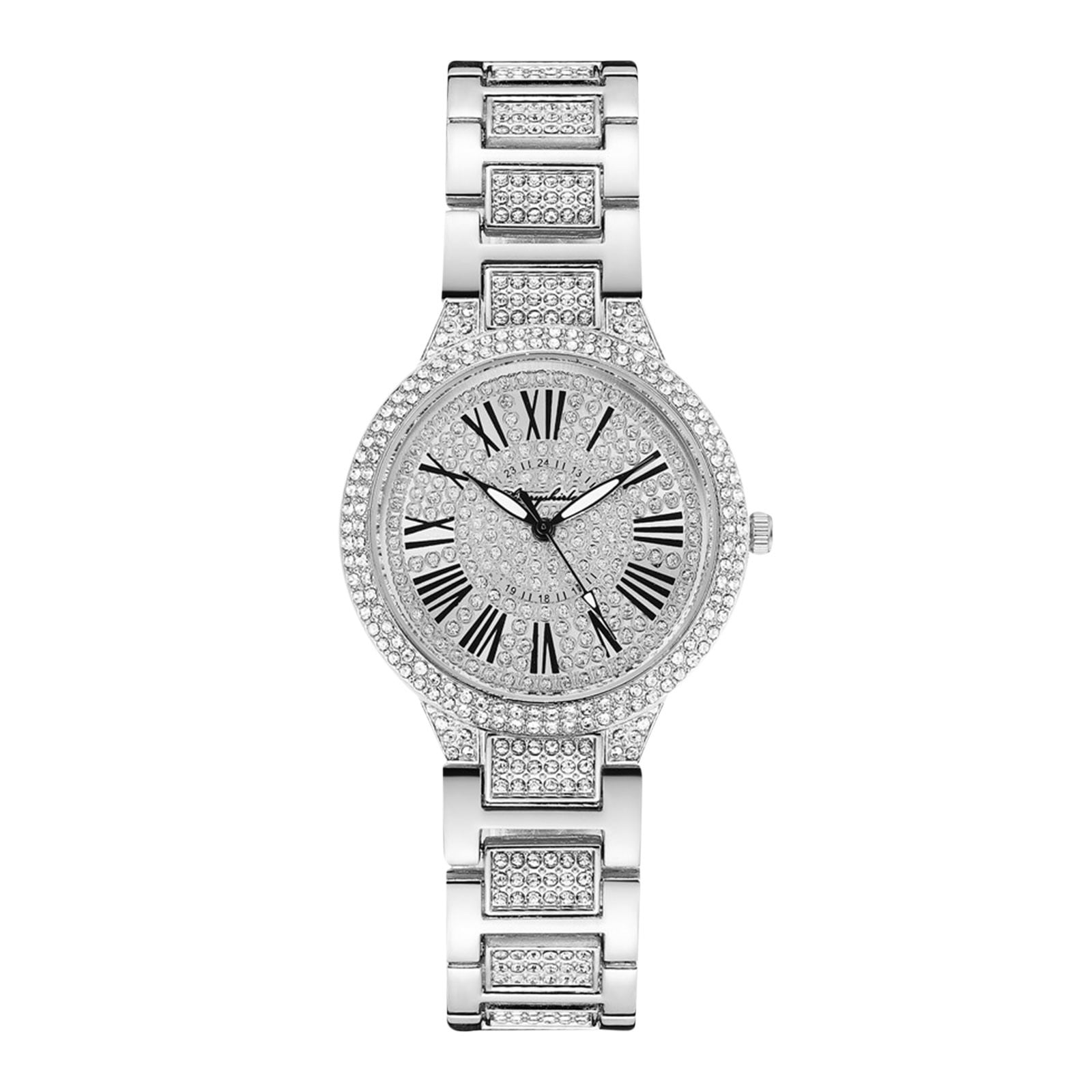 Women\'s Analog Quartz Watch Stainless Steel Waterproof Diamond Multifunction Explojoy Women main image 2