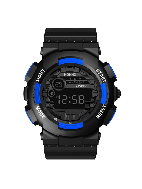 Men's Watches, Outdoor Sports Waterproof Military Watch, Tactical Digital Analog Wrist Watch Date Multi Function Led Large Face Alarm Stopwatch for Man