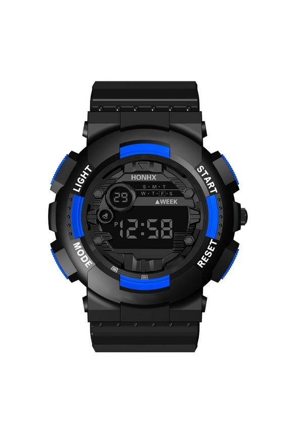 Men's Watches, Outdoor Sports Waterproof Military Watch, Tactical Digital Analog Wrist Watch Date Multi Function Led Large Face Alarm Stopwatch for Man