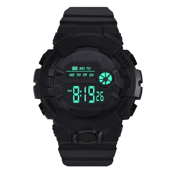 YATLTE Mens Waterproof Digital Sport Watches, Wide Screen Easy Read Display Military Style for Men with Stopwatch