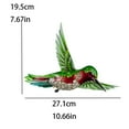 thumbnail image 1 of YATLTE Metal Hummingbird Wall Art Decor, Handcrafted Mexican Style Celestial Wall Sculptures Hanging, 3D Birds Iron Room Wall Art for Garden Fence Balcony Living Room Patio Decorations, 27.1*19.5cm, 1 of 2