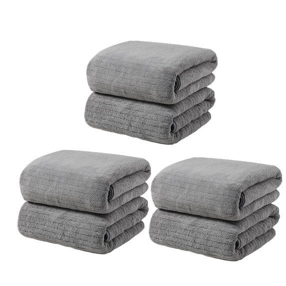 YATLTE Oversized Bath Towels Set, Extra Large Towel Microfiber Soft XL Bath Sheet Super Absorbent Bathroom Towels Set, Quick Dry Plus Size Shower Towels for Family Hotel Dorm (3 Pack)