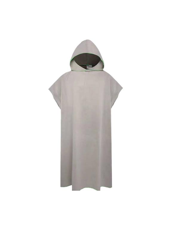Poncho, Surf Poncho Changing Towel Robe with Hood, Quick Dry Microfiber Wetsuit Changing Towel Bath Robe Poncho for Surfing Beach Swim Outdoor Sports