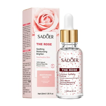 YATLTE Rose Face Serum, Skin Care Anti-Aging Serum, with Hyaluronic Acid & Herbal Extracts, Firming Serum for Dry Skin, Fine Lines & Wrinkles, For All Skin Types