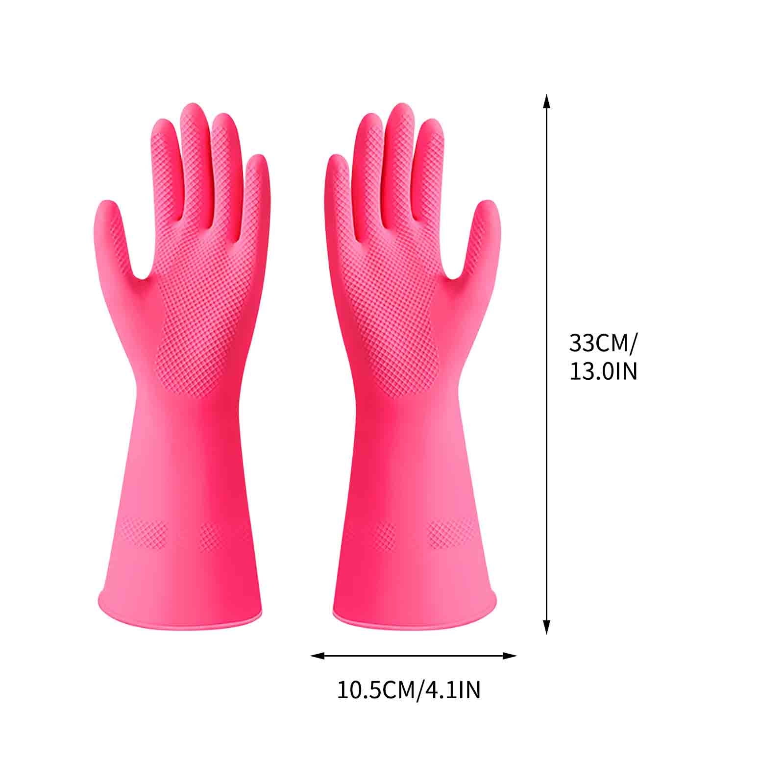 YATLTE Rubber Dishwashing Gloves, Household Cleaning Gloves for Washing ...