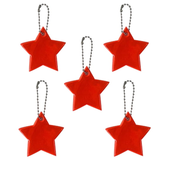 YATLTE Safety Reflector Pendants, High Visibility Star Safety Reflector Kids Reflector Pendant, Stylish Reflective Gear for Jackets, Bags, Purses, Backpacks, Strollers and Wheelchairs
