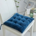 thumbnail image 1 of YATLTE Seating Cushion, Square Tufted Plush Chair Pad/Cushion, Square Office Chair Meal Chair Computer Chair Student Stool Seat, for Kitchen Bar Stool Dining Room Durable Reversible with Tie Backs, 1 of 2