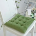 thumbnail image 1 of YATLTE Seating Cushion, Square Tufted Plush Chair Pad/Cushion, Square Office Chair Meal Chair Computer Chair Student Stool Seat, for Kitchen Bar Stool Dining Room Durable Reversible with Tie Backs, 1 of 2