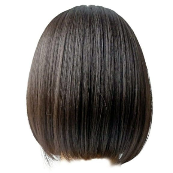 YATLTE Short Black Wigs for Women, Cut Straight Wig, Short Cut Black Mixed Brown Straight for Black Women Pixie Cut Wig, for Black Women Straight Short Pixie Wig