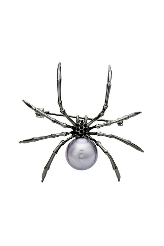 Spider Brooch for Women, for Women Men Rock Gothic Faux PearlAnimal Backpack Scarf Shirt Bag Hat Shawl Pin Bar Party Body Halloween Jewelry Gift