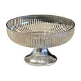 thumbnail image 1 of YATLTE Transparent Fruit Tray, Glass Fruit Bowl, Decorative Fluted Colored Glass Bowl for Fruit Snacks Candy, Household Living Room Coffee Table Fashion Put Snacks Candy Nut Dry Fruit Storage Box, 1 of 6