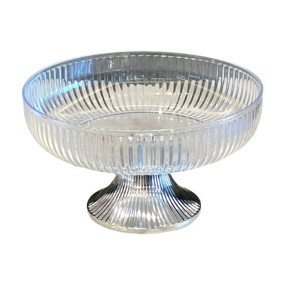 YATLTE Transparent Fruit Tray, Glass Fruit Bowl, Decorative Fluted Colored Glass Bowl for Fruit Snacks Candy, Household Living Room Coffee Table Fashion Put Snacks Candy Nut Dry Fruit Storage Box