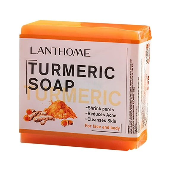 YATLTE Turmeric Soap Bar, Organic Turmeric Bar Soap for Face & Body Cleansing, Handmade Body Bath Soap Deeply Cleanse Body Smooth Skin Moisturizing Soothing, For All Skin Types, Men and Women
