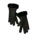 thumbnail image 1 of YATLTE Winter Leather Gloves for Women, Wool Lined Warm Gloves, Touch Screen Water Resistant Windproof Thermal for Running Cycling Driving Hiking Warm Gifts, 1 of 7