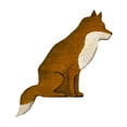 thumbnail image 1 of YATLTE Wooden Crafts Doorplate Corner Decoration, Mama and Baby Fox Door Topper Adorable Fox Shape Statue Door Corner Sculpture for Office and Household, 1 of 7