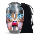 thumbnail image 1 of YATSKIA Red Car Decorative Funeral Urn for Adult Ashes Brother and Sister, Large Memorial Urns for Human Ashes Adult, (200 Cubic, Large 10 Inch), 1 of 7