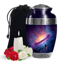 YATSKIA Star Galaxy Cremation Urn for Adult Ashes Mother and Father, Large Memorial Urns for Human Ashes Adult, (200 Cubic, Large 10 Inch)