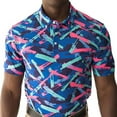 thumbnail image 1 of YATTA GOLF Standout Performance Golf Polo Shirts – Men’s – 8-Track – XXL, 1 of 3