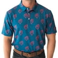 thumbnail image 1 of YATTA GOLF Standout Performance Golf Polo Shirts – Men’s – Desert Heat – M, 1 of 4