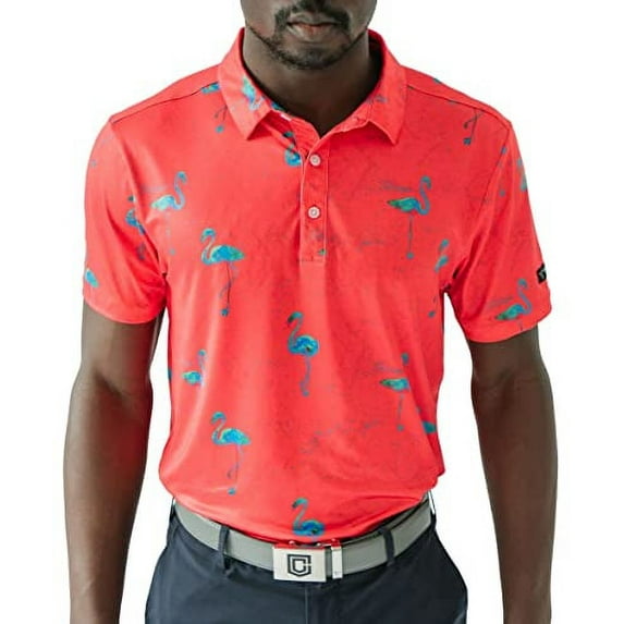 YATTA GOLF Standout Performance Golf Polo Shirts – Men’s – Just Beachy – L