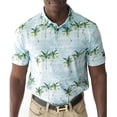 thumbnail image 1 of YATTA GOLF Standout Performance Golf Polo Shirts – Men’s – Makani 'Olu 'Olu – XL, 1 of 5