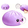 thumbnail image 1 of YATingW 2026 Upgrade Dumpling Bubble Squeeze Stress Relief Toy, New Dumpling Squishy Blow Bubbles, Anxiety Relief Fidget Toy for Kids Adults Party Gift(Purple), 1 of 9