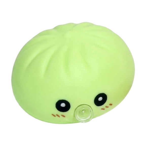 YATingW Blow Bubble Dumpling Squishy Toy, Cute Green Face Soft Squeeze Bun Fidget Toy, Stress Relief Decompression Dough Toy, Anxiety Relief Squeeze Toy for Adults and Kids