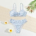 thumbnail image 1 of YAUNZI Girl 2 Piece Swimsuit Sport Floral Prints High Waist Bikini Set Swimwear Bathing Suit 8-9 Years, 1 of 5