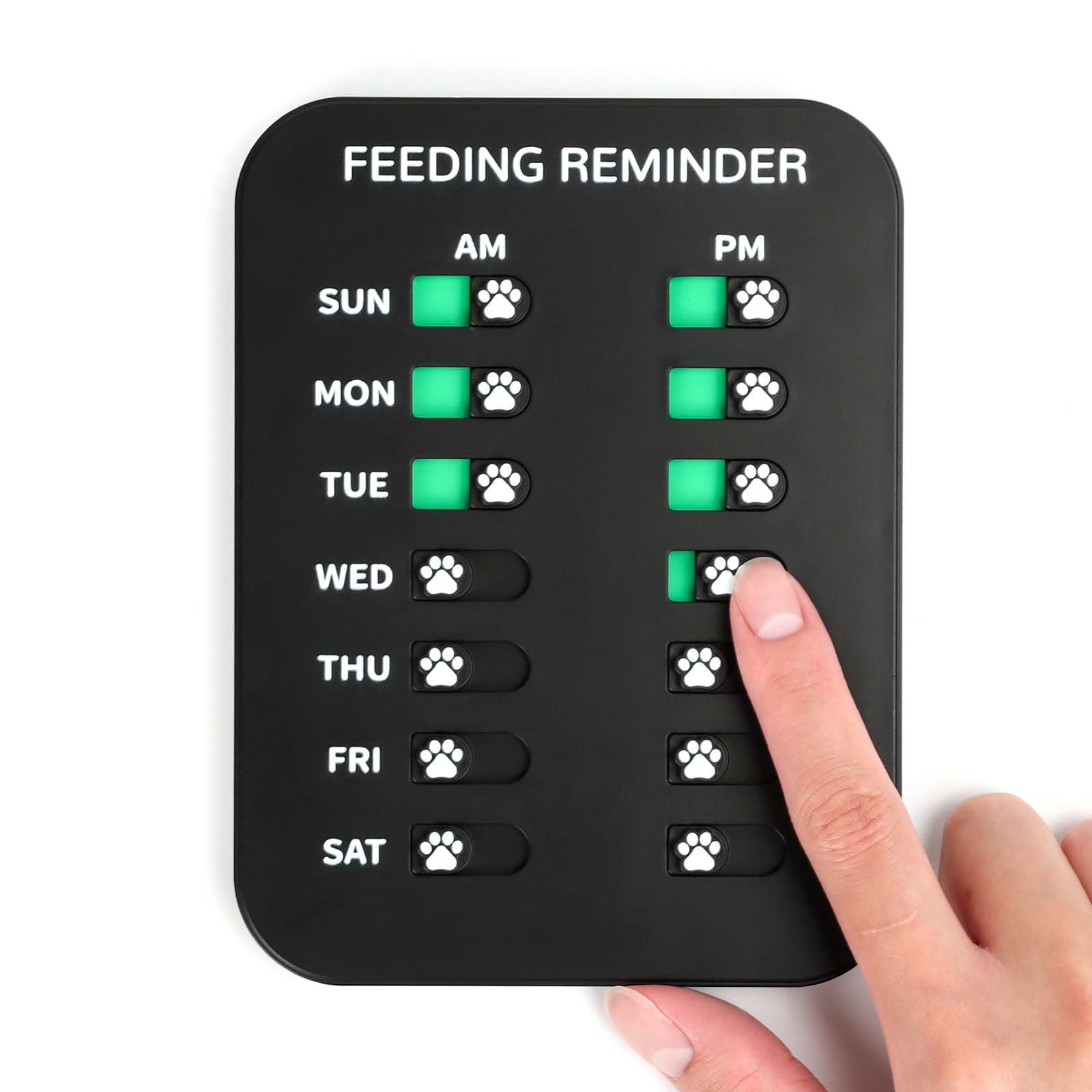 YAUYIK Dog Feeding FEV6 Reminder, Magnetic Reminder Sticker, AM/PM ...