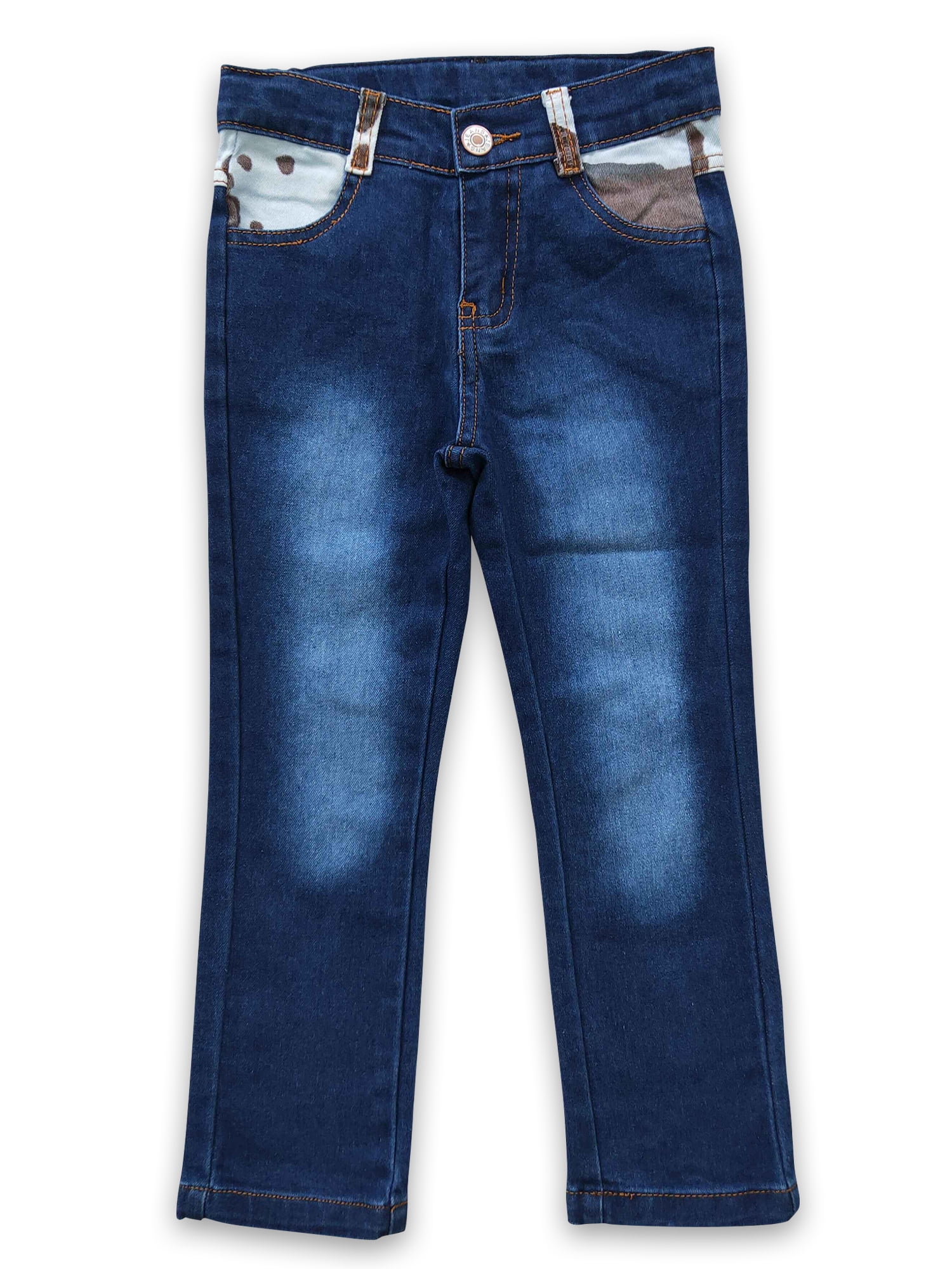 YAWOO Fashion Little Girls Jeans Adjustable Waist Denim Pants 6M16T