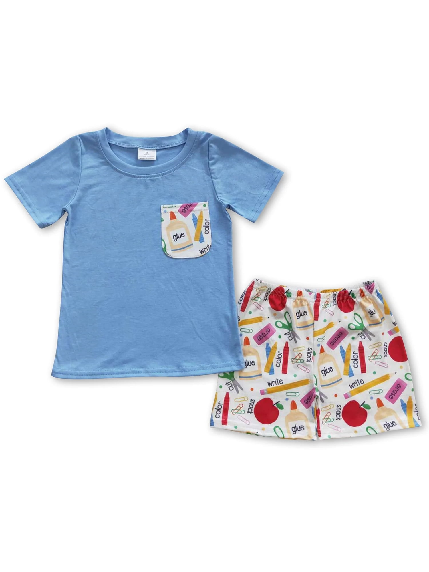 YAWOO Toddler Boys Clothes Back to School Kids Shorts Set , Sizes 3M ...