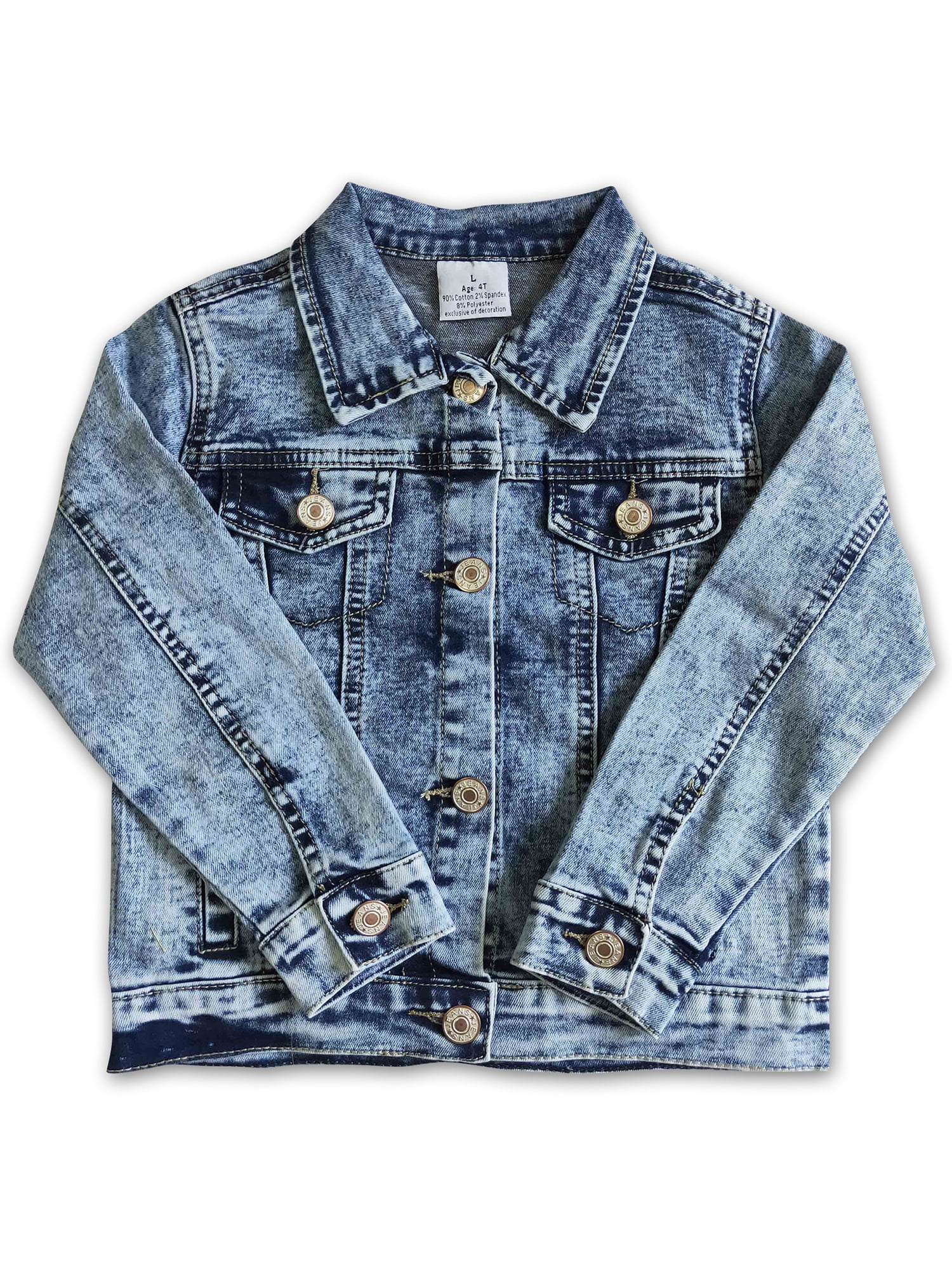 Girls denim jacket age clearance 8