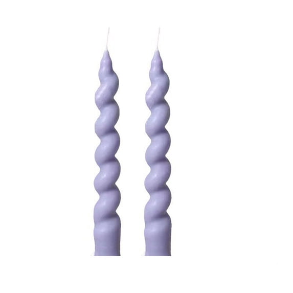 YAWUBT 1 Pack 7 Inch Spiral Taper Candles, Scented Dripless Twisted Fat Candlesticks for Home Décor Party Halloween Celebrations