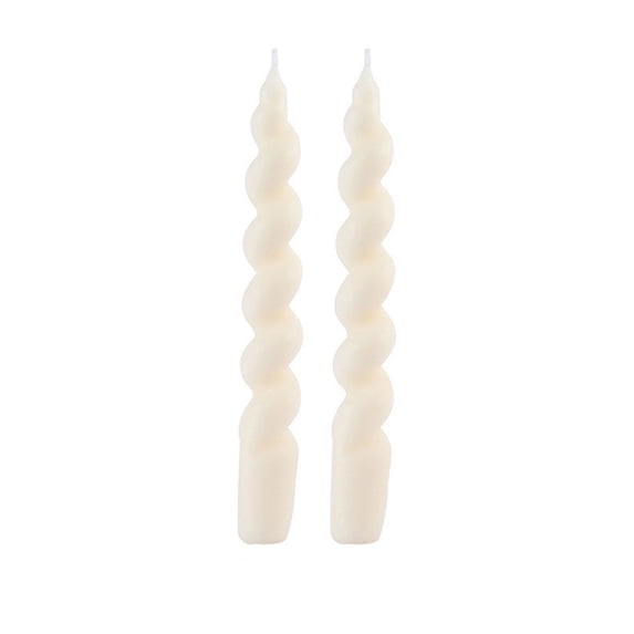 YAWUBT 1 Pack 7 Inch Spiral Taper Candles, Scented Dripless Twisted Fat Candlesticks for Home Décor Party Halloween Celebrations