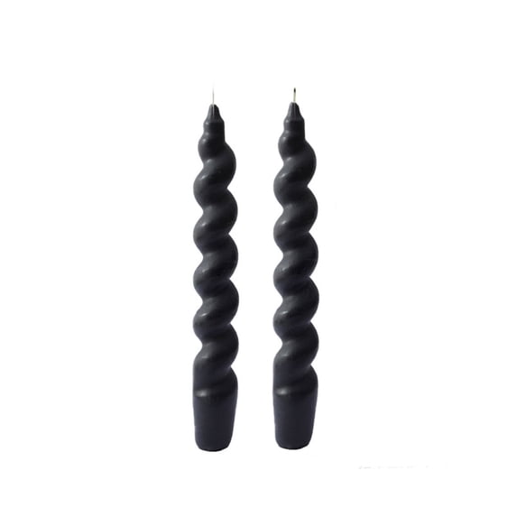 YAWUBT 1 Pack 7 Inch Spiral Taper Candles, Scented Dripless Twisted Fat Candlesticks for Home Décor Party Halloween Celebrations