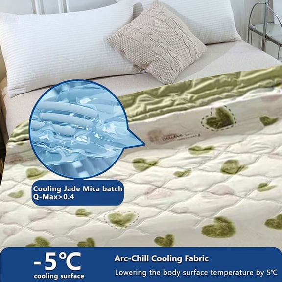 YAWUBT Cooling Comforter Queen Size - Cooling Blankets for Hot Sleepers, Lightweight Comforter for Summer with Dual-Sided Cool Tech, Soft Breathable Cold Blanket for Sleeping