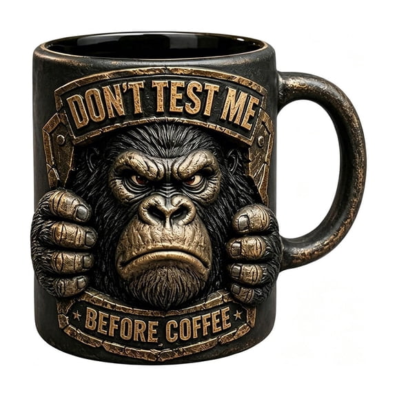 YAWUBT Don’t Test Me Gorillaes Mug