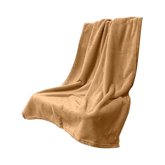 YAWUBT Fleece Blanket Light Camel Throw Blankets for Couch & Bed, Luxury Plush Cozy Fuzzy Blanket , Super Soft Warm Lightweight Throw Blanket for Travel Camping
