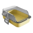 thumbnail image 1 of YAWUBT Generic Cat Litter Box Open Top Pet Litter Tray Easy to Clean Kitty Litter Pan Semi Enclosed Kitten Potty Toilet for Small Medium Large Cats Rabbit, 1 of 5