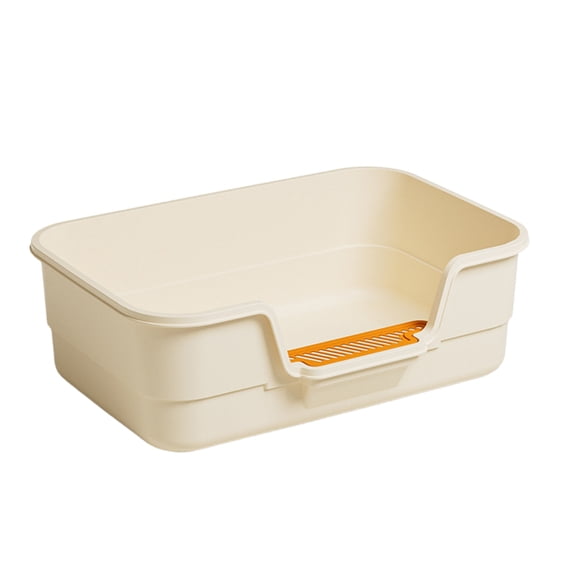 YAWUBT Large Cat Litter Box with High Sides,Cat Boxes for Indoor Cats,Cat Litter Pan for Kitty,Litter Box with Low Entry,Easy to Clean,Anti-Splashing