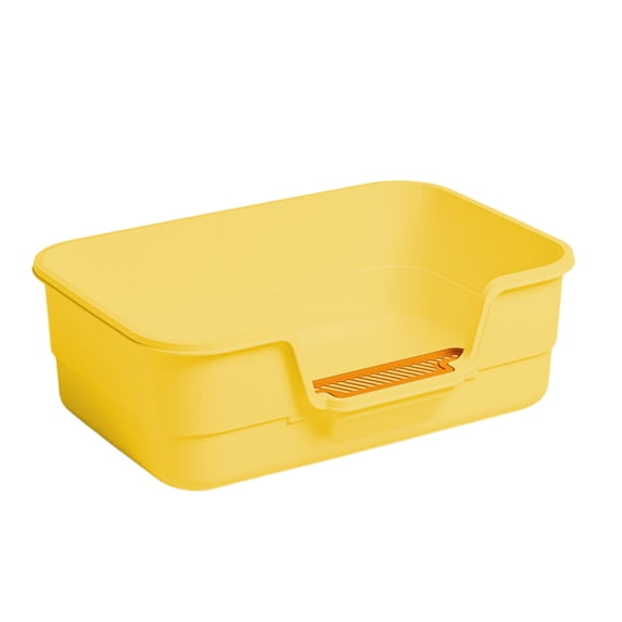 YAWUBT Large Cat Litter Box with High Sides,Cat Boxes for Indoor Cats,Cat Litter Pan for Kitty,Litter Box with Low Entry,Easy to Clean,Anti-Splashing
