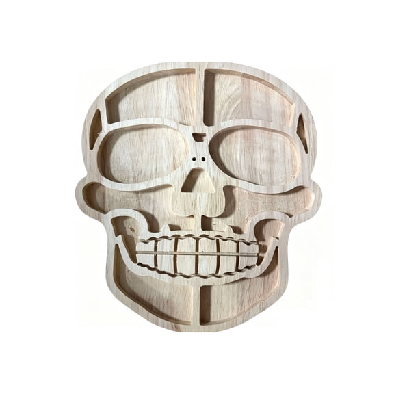 YAWUBT Skull Charcuterie Board Set Of Halloween Cheese Board Wood Serving Platter With Spooky Meat And Cheese Tray For Party Kitchen Decor Gift